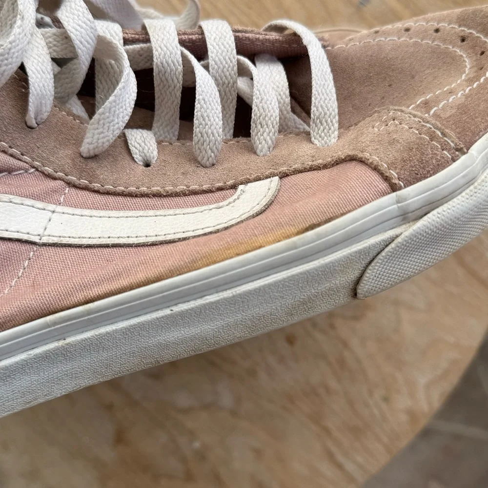 VANS Sk8-Hi, PigSkin Pink Skate Hightop Size Mens 7